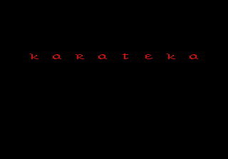 Karateka title screen for Atari 7800